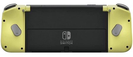   2-  Joy-Con Split Pad Compact -  (Light Gray-Yellow) Hori (NSW-373U) (Switch/Switch OLED)