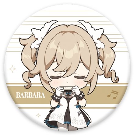  Genshin Impact Concert Melodies of an Endless Journey Chibi Character Badge:  (Barbara)   (Genshin Impact) (6974096538683) 6 