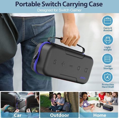 Чехол-сумка Carry Case Oivo (IV-SW188) Blue (Синий) (Switch/Switch OLED)