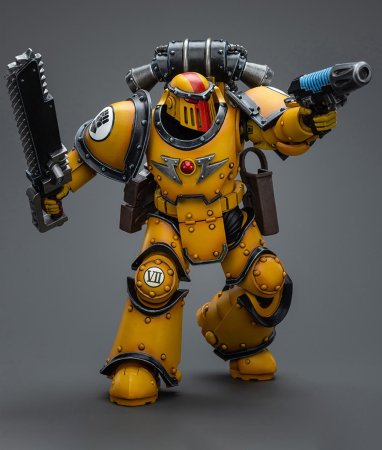  JoyToy:           (Imperial Fists Legion MkIII Despoiler Squad Sergeant with Plasma Pistol)  40K (Warhammer 40K) (JT9084) 12   