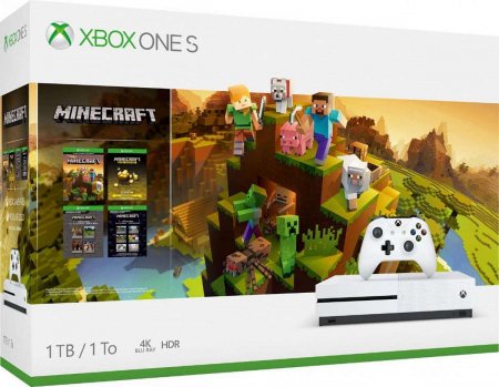   Microsoft Xbox One S 1Tb Rus  +  Minecraft Creators    