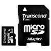 MicroSD Карта памяти 4GB (Transcend) Class 6 + SD адаптер (PC)