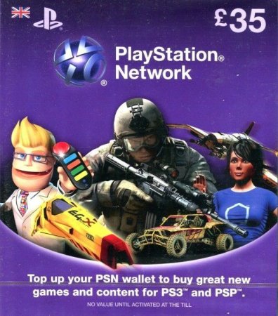 Карта оплаты PlayStation Network (35 фунтов) (PS Vita)