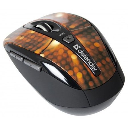 Мышь беспроводная DEFENDER To-GO MS-585 Nano, Disco зелёная (PC) 