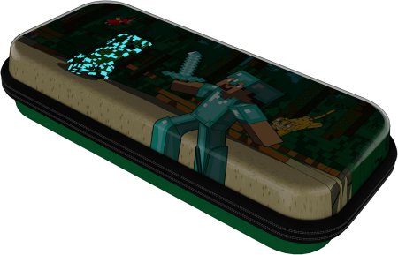 Сумка для аксессуаров и консоли PDP REALMz Travel Case Plus Minecraft (Forest Battle) (073268) (Slim Size) (Switch/OLED/Lite)