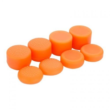 Накладки на стики геймпада Cover for Stick Silicon 8 in 1 Orange (8 шт)