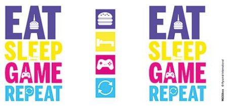  Кружка Pyramid: Ешь, Спи, Играй, Повторяй (Eat, Sleep, Game, Repeat) Игровая (Gaming) Inner Mug (MGC25459) 315 мл