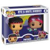 фигурки Набор из двух фигурок Funko POP! Games: Рю и Бомбистка-Идеалистка (Ryu & Brite Bomber) Фортнайт (Fortnite) (61189) 9,5 см