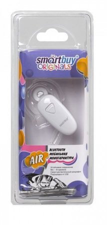 Гарнитура SmartBuy SBH-8700 Air, беспроводная, чёрная (PC) 