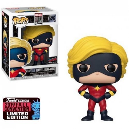  Funko POP! Bobble:   (Captain Marvel (NYCC 2019 Limited Edition Exclusive)) : 80-   (Marvel: 80th Firs