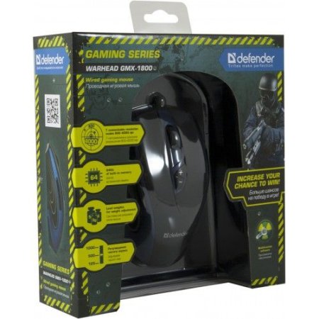 Мышь DEFENDER Warhead GMX-1800 (PC) 