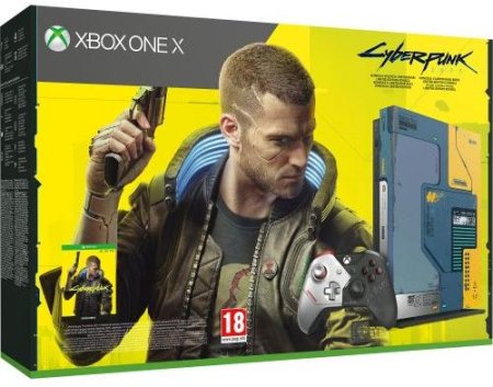 Игровая приставка Microsoft Xbox One X 1Tb Eur Cyberpunk 2077 Limited Edition + игра Cyberpunk 2077 