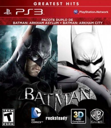   Batman Double Pack: Arkham Asylum + Arkham City (PS3)  Sony Playstation 3