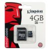 MicroSD Карта памяти 4GB Kingston Class 10 +SD адаптер (PC) 