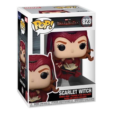 фигурки Фигурка Funko POP! Bobble: Алая ведьма (Scarlet Witch) Марвел: Ванда/Вижн (Marvel WandaVision) ((823) 54323) 9,5 см