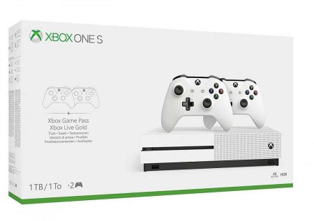 Игровая приставка Microsoft Xbox One S 1Tb Rus Белая + Геймпад беспроводной Microsoft Xbox Wireless Controller Белый 
