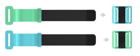 Ремешки на запястье 2 шт для контроллеров Joy-Con Bandage Joy-pad for HAND DOBE (TNS-2126) (Switch OLED)