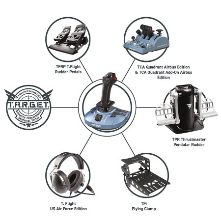 Джойстик ThrustMaster TCA Sidestick X Airbus Edition (THR139) (PC/Xbox Series X) 