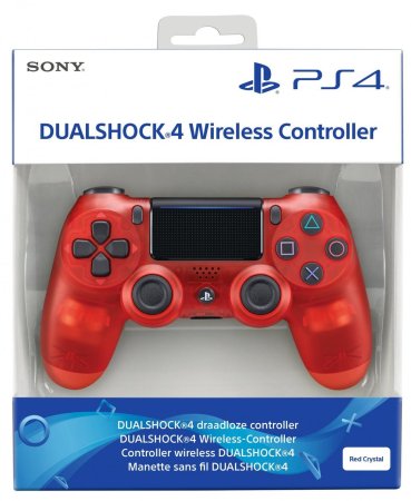  Геймпад беспроводной Sony DualShock 4 Wireless Controller (v2) Red Crystal (Прозрачно-красный) Оригинал (PS4) 