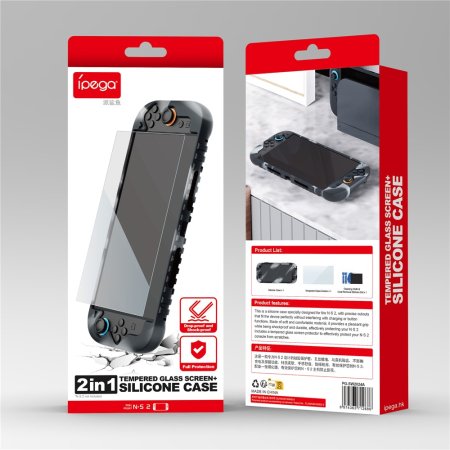 Силиконовый чехол + защитное стекло iPega (PG-SW2024A) (Switch 2)