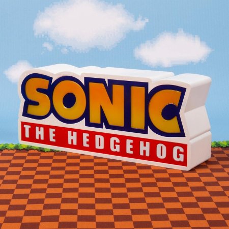  Лампа/Светильник/Ночник Fizz Creations: Логотип Соника (Sonic Logo) Еж Соник (Sonic The Hedgehog) (279281) 23 см