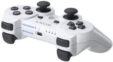   Sony DualShock 3 Wireless Controller Ceramic White ()  (PS3) (OEM) 