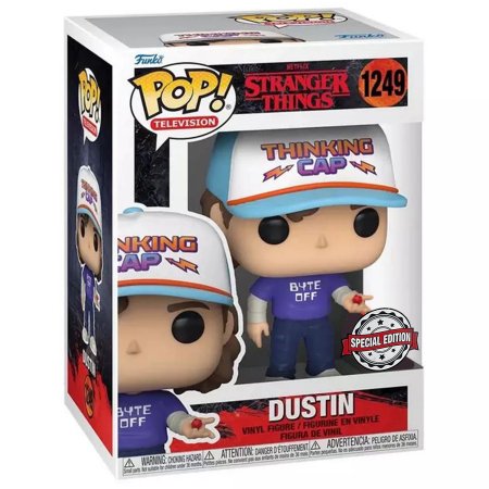фигурки Фигурка Funko POP! TV: Дастин Хендерсон (Dustin Hellfire with D&D Die (Exc)) Очень странные дела Сезон 4 (Stranger Things S4) (62392) 9,5 см