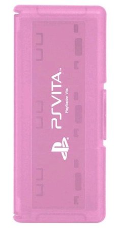 Кейс для 6 катриджей и карт памяти (Game Case) Розовый (PS Vita)