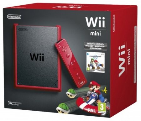     Nintendo Wii Mini Rus Red + Wii Remote Plus + Wii Nunchuk + Mario Kart ( ) Nintendo Wii