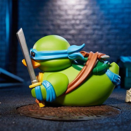 Фигурка-утка Numskull Tubbz: Леонардо (Leonardo) Черепашки-ниндзя (Teenage Mutant Ninja Turtles TMNT) 9 см Персонажи игр