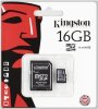 MicroSD Карта памяти 16GB Kingston Class 4 +SD адаптер (PC)