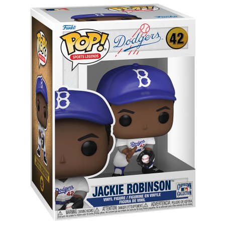 фигурки Фигурка Funko POP! Sports Legends: Джеки Робинсон (Jackie Robinson Bronze ) Лос-Анджелес Доджерс (Los Angeles Dodgers) (59418) 9,5 см