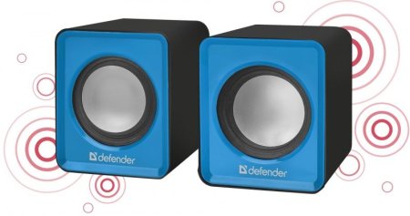 Активная система DEFENDER, 2.0, SPK-22, USB, синяя (PC) 