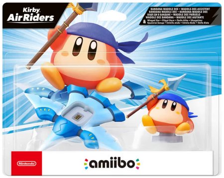 Amiibo: Интерактивная фигурка Уоддл Ди в бандане и Крылатая Звезда (Bandana Waddle Dee and Winged Star) (Kirby Air Riders Collection)