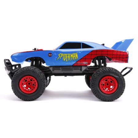  Р/У модель машинки Jada Toys Hollywood Rides: Дейтона Форд Раптор на Шасси (Daytona Ford Raptor Chassis) Человек Паук (Spiderman) (30761) 1:12