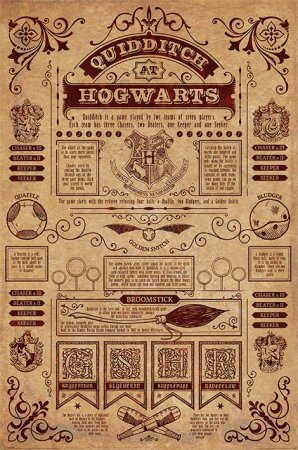   Maxi Pyramid:   (Harry Potter)     (Quidditch At Hogwarts) (PP34067) 91,5 