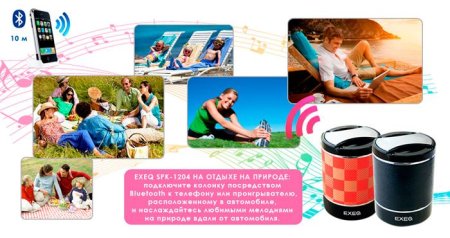 Беспроводная колонка EXEQ SPK-1204 Черная 3DS/PS Vita/PSP/PC (PS Vita) для Sony PlayStation Vita