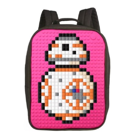  Пиксельный рюкзак Canvas Classic Pixel Backpack WY-A001 Фуксия Рюкзаки