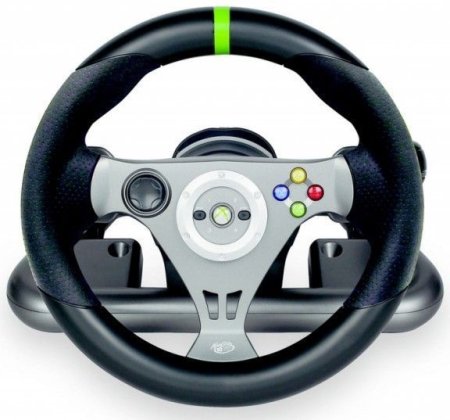 Руль беспроводной гоночный (Wireless Racing Wheel Madcatz) (Xbox 360)