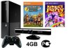 Игровая приставка Microsoft Xbox 360 Slim E 4Gb Rus + Kinect Сенсор движений + игры Fable Heroes + Kinect Party