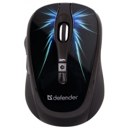 Мышь беспрводная DEFENDER To-GO MS-575 Nano, карбон (PC) 