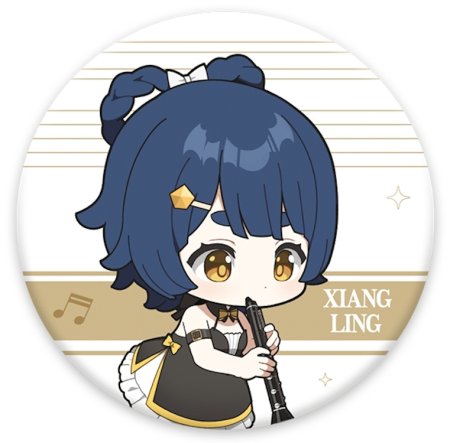 Значок Genshin Impact Concert Melodies of an Endless Journey Chibi Character Badge: Сянлин (Xiangling) Геншин Импакт (Genshin Impact) (6974096538676) 6 см
