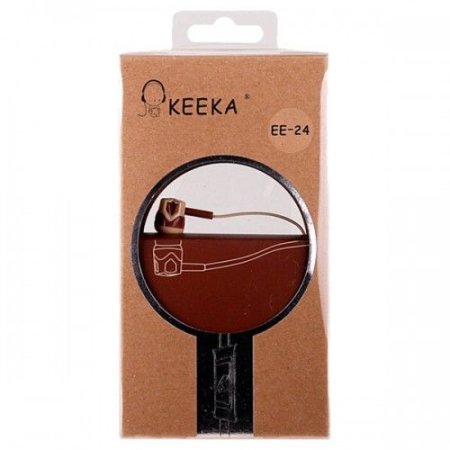 Наушники KEEKA EE-24, коричневые (PC) 