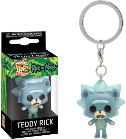   Funko Pocket POP! Keychain:    (Rick and Morty)   (Teddy Rick) (44747-PDQ) 4 