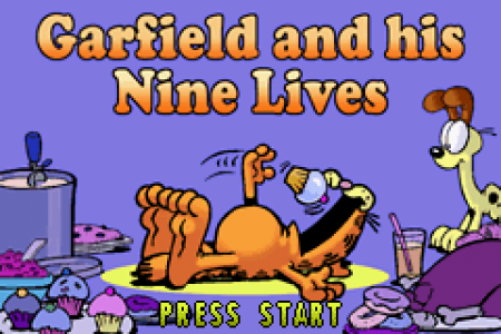      (Garfield and His Nine Lives)   (GBA)  Game boy