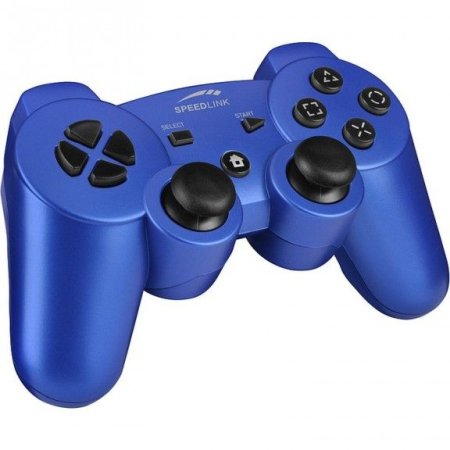 Геймпад беспроводной SPEEDLINK Strike FX Wireless Metallic Blue (PS3/PC)