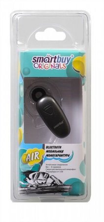 Гарнитура SmartBuy SBH-8700 Air, беспроводная, чёрная (PC) 