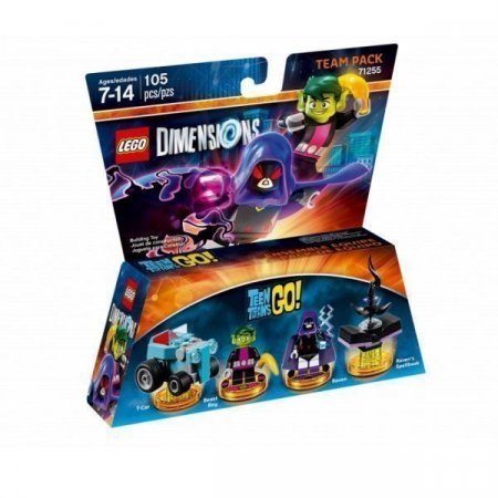 LEGO Dimensions Team Pack Teen Titans Go (T-Car, Raven, Beast Boy, Raven's Spellbook) 