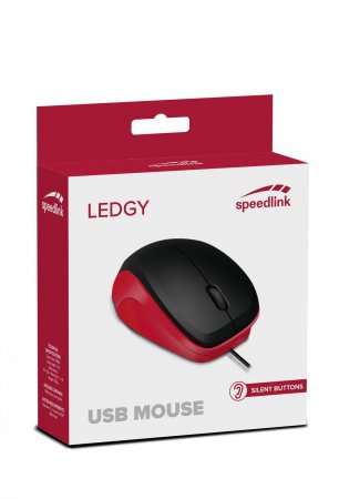   Speedlink Ledgy Mouse USB, Silent, - (SL-610015-BKRD) (PC) 