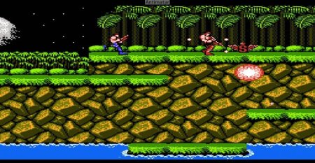 Сборник игр 4 в 1 NJ-1403 CONTRA / LEFF FUHACE / GREEN BERST / JACKAL (8 bit) для Денди 